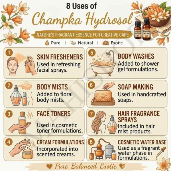 8 uses of champka hydrosol