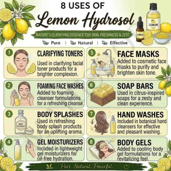 8 uses of lemon hydrosol