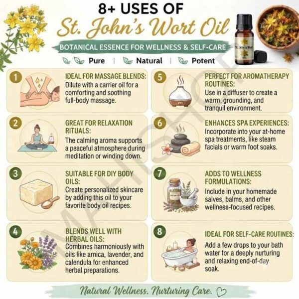8 uses of st johns wort oil