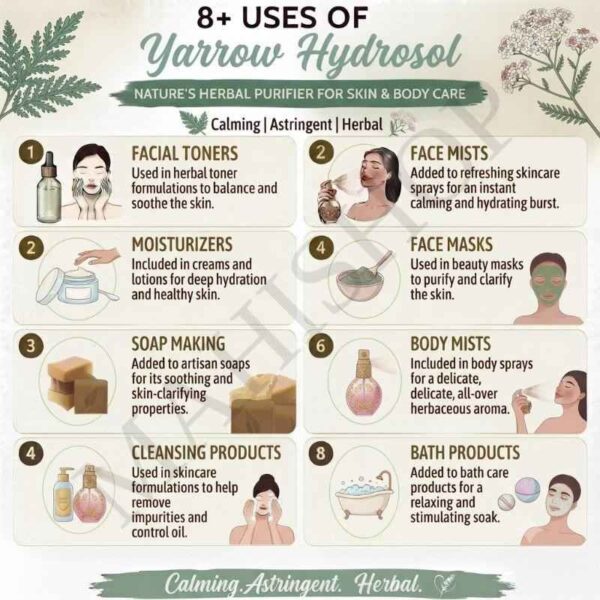 8 uses of yarrow hydrosol
