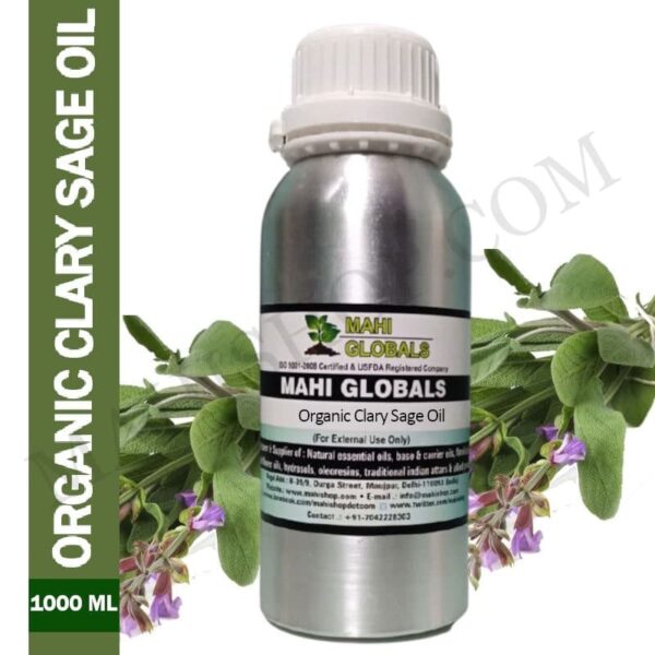 Organic Clary Sage Essential Oil 500ml