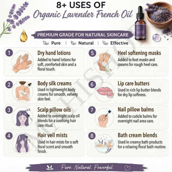 8 uses of organic lavender french oil